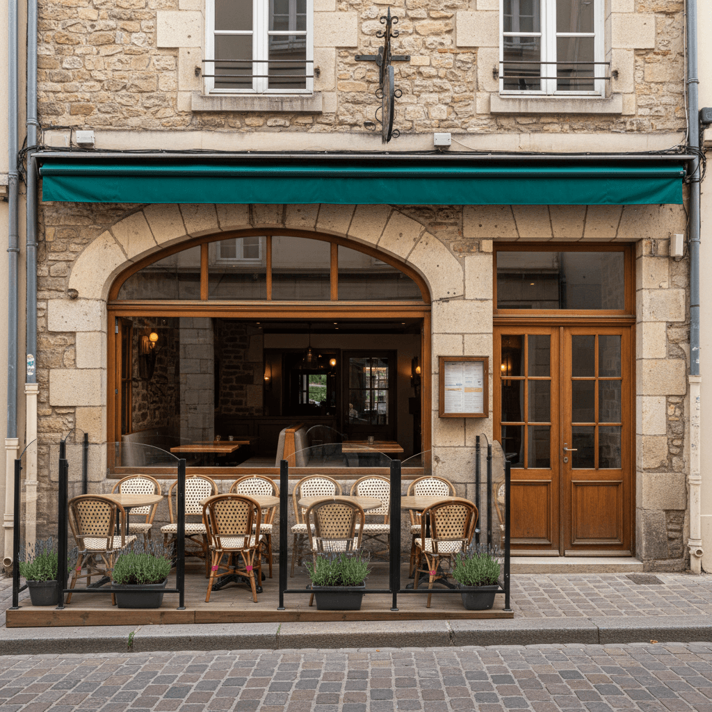 Restaurant 65m² à Nantes : terrasse - licence IV - Image 1