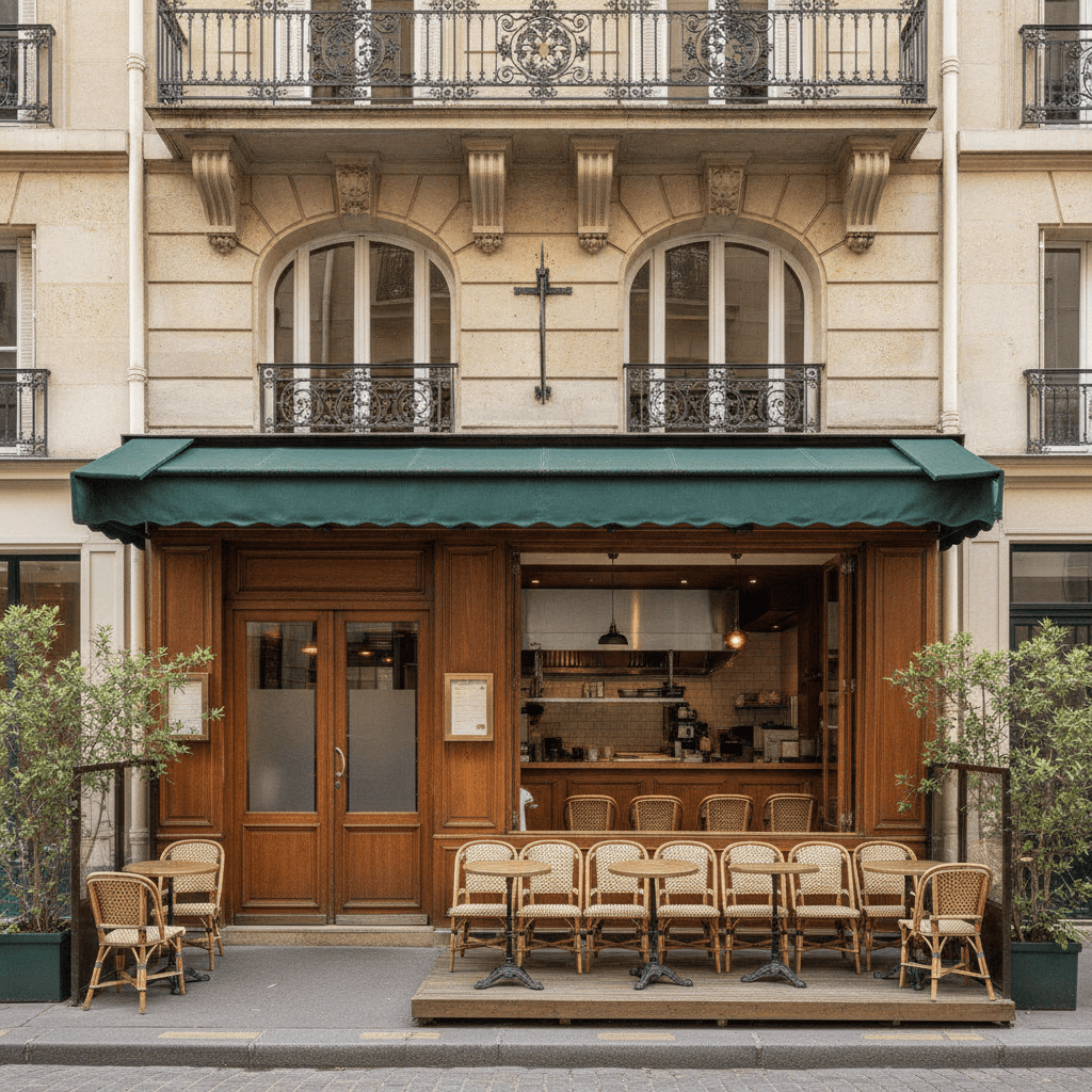 Restaurant 46 couverts à Paris : extraction - cuisine équipée - Image 1