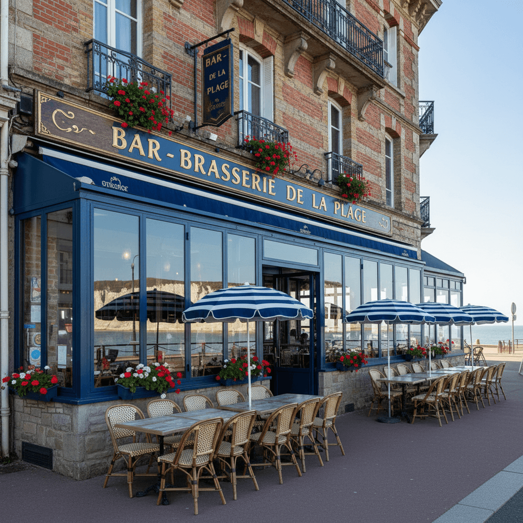 Bar-brasserie 140m² à Le Tréport : terrasse - licence IV - Image 1