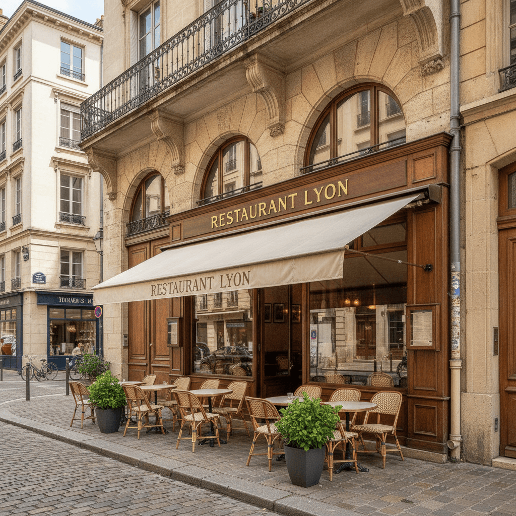 Restaurant 130m² à Lyon : terrasse - licence IV