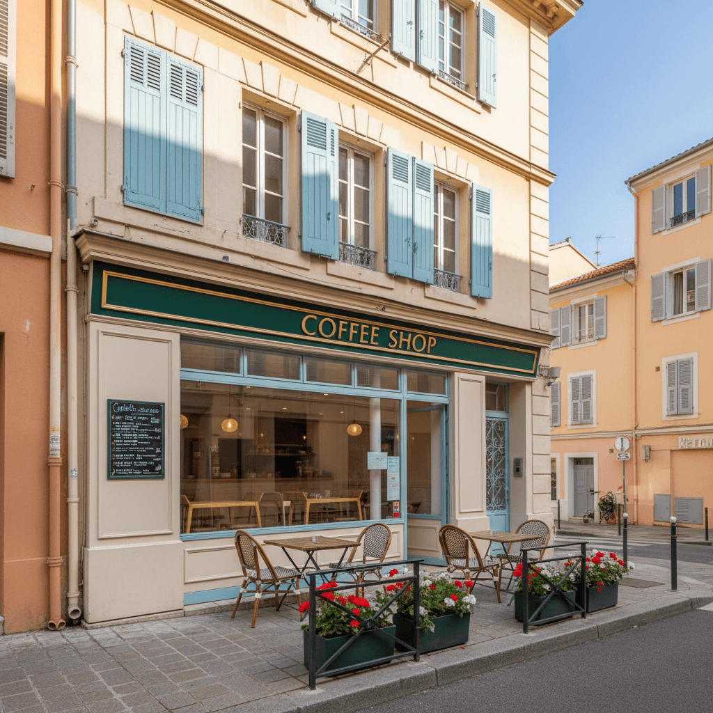 Snack 90m² à Nice : terrasse - extraction