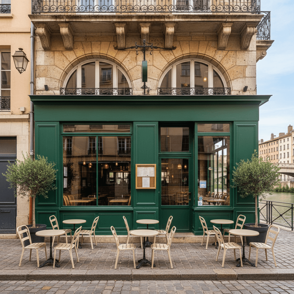 Restaurant 110m² à Lyon : terrasse - licence IV