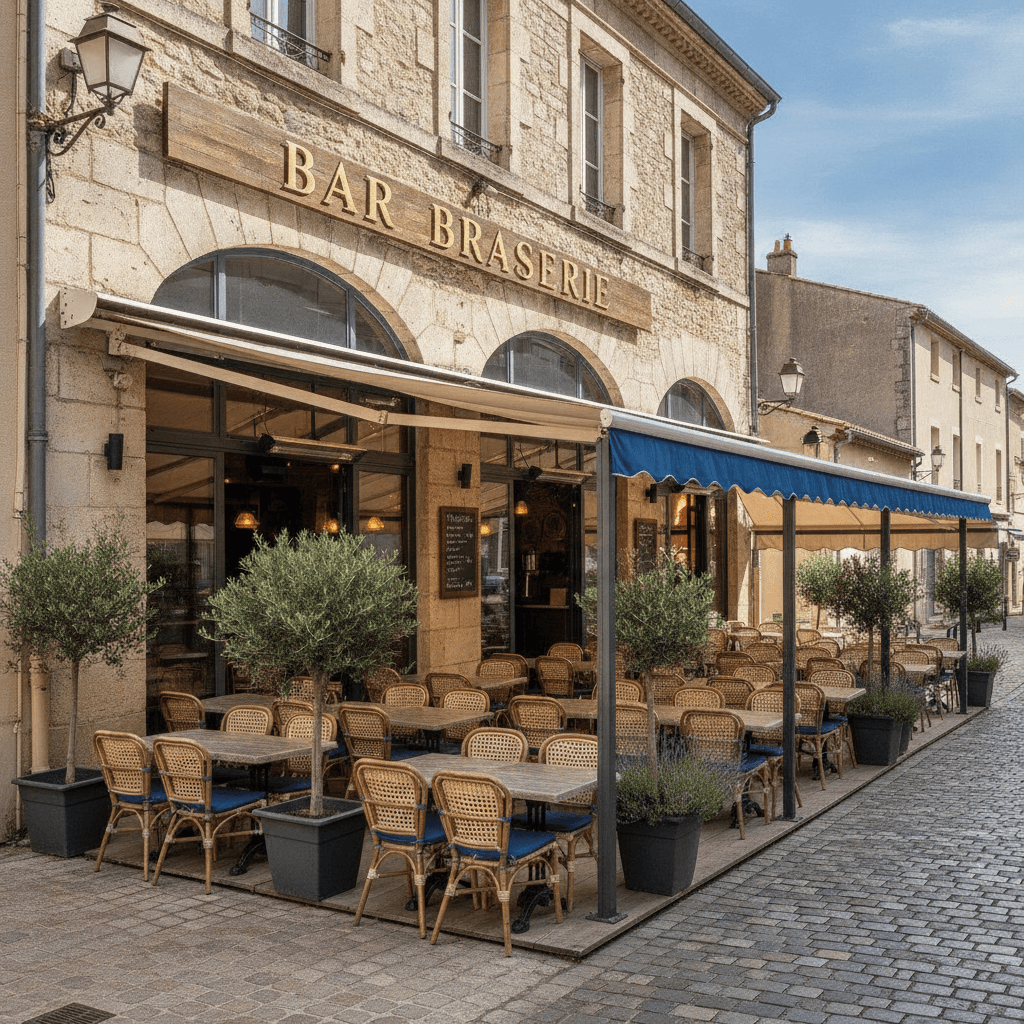 Bar-brasserie 103m² à Cuers : terrasse - licence IV - Image 1