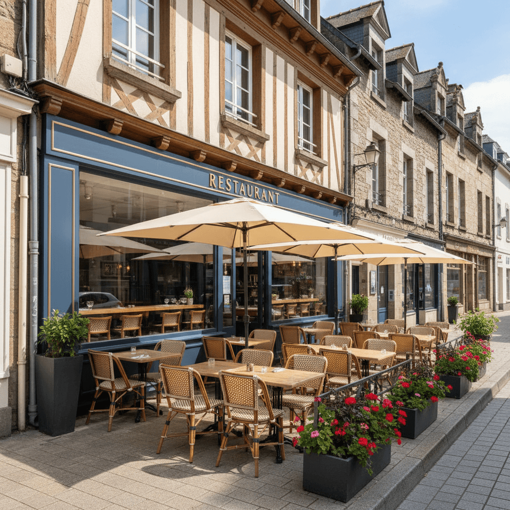 Restaurant 100m² à Saint-Brieuc : terrasse - licence IV - Image 1