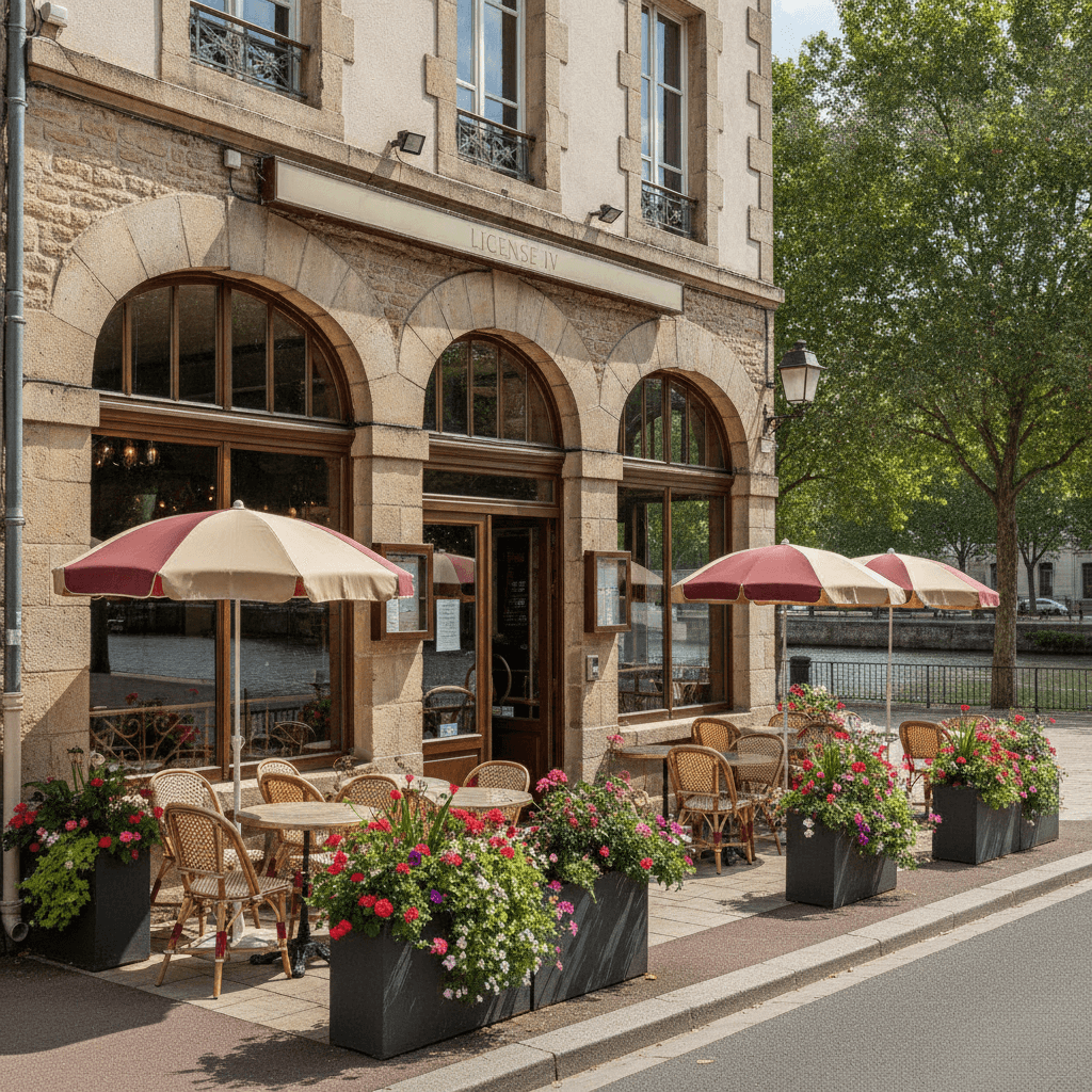 Bar-brasserie à Évreux : terrasse - licence IV - Image 1