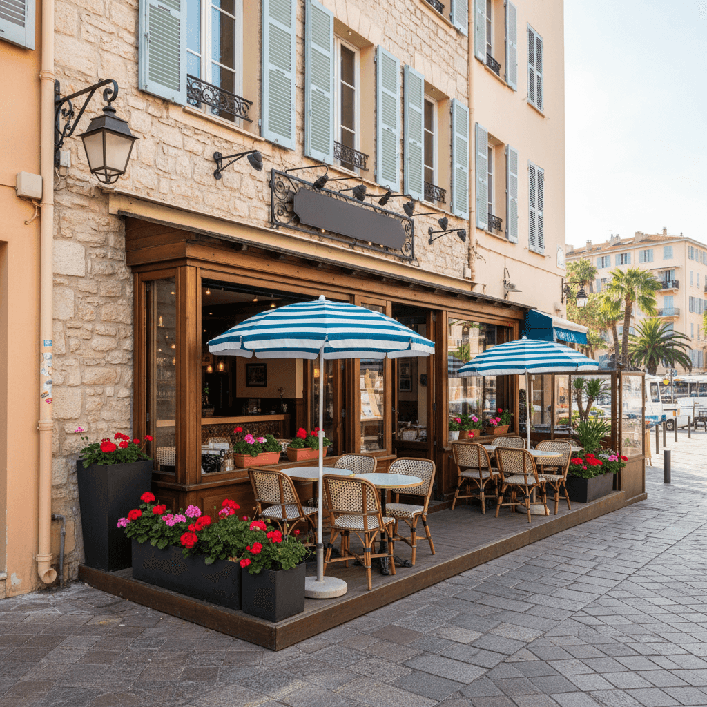 Restaurant 54m² à Nice : terrasse - licence IV