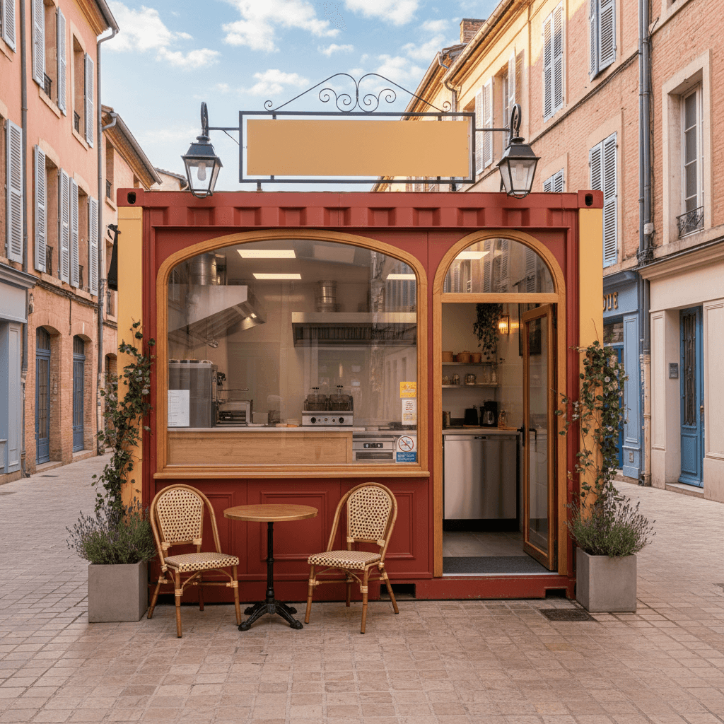 Fast-food 15m² à Toulouse : extraction - cuisine équipée
