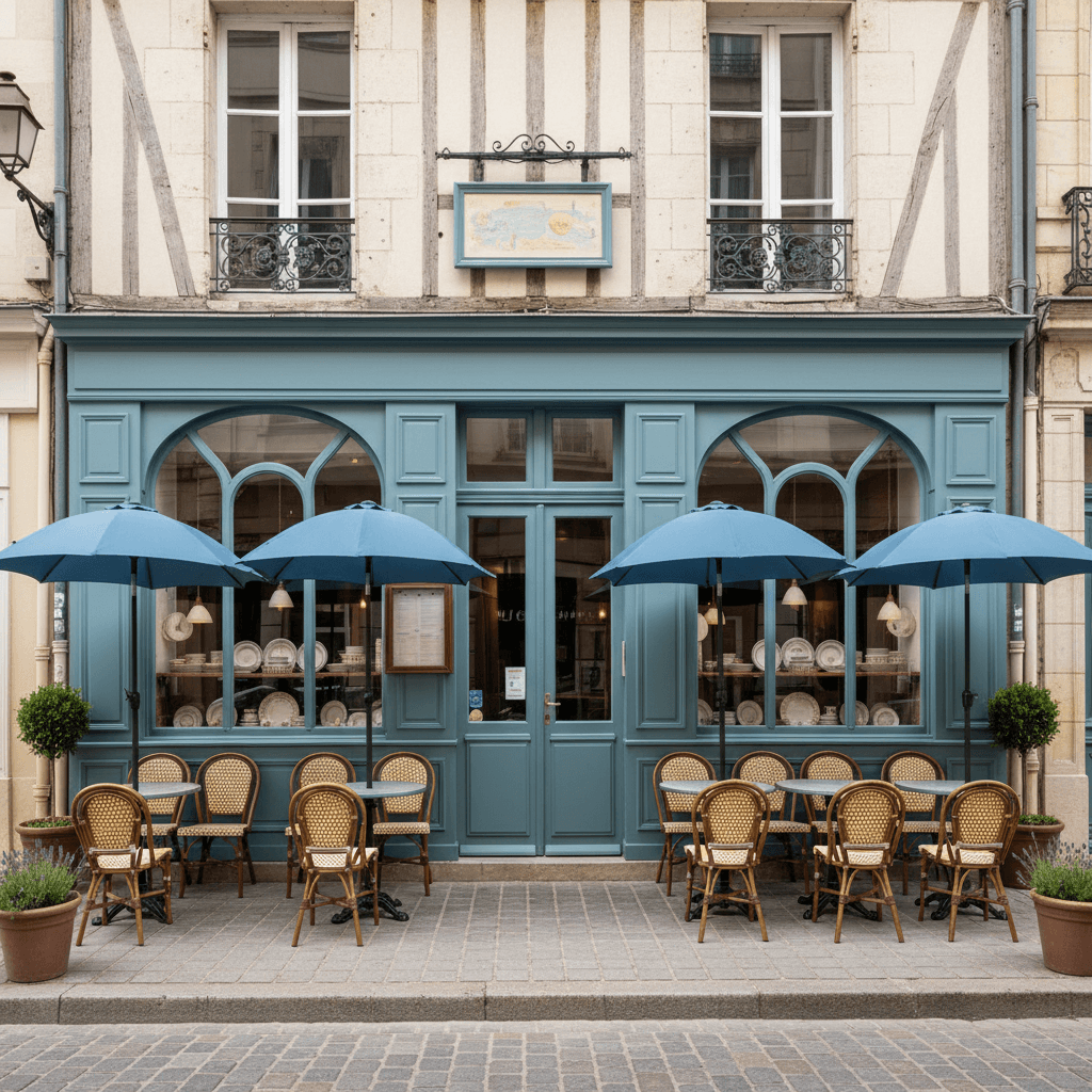 Restaurant à Évreux : terrasse - extraction - Image 1