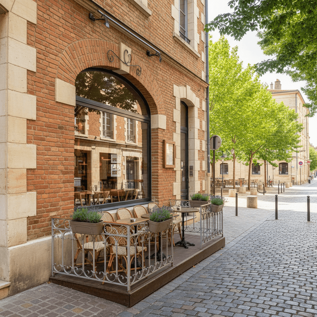 Restaurant 109m² à Toulouse : terrasse - Image 1