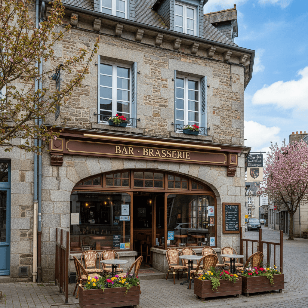 Bar-brasserie 160m² à Quimper : terrasse - licence IV - Image 1