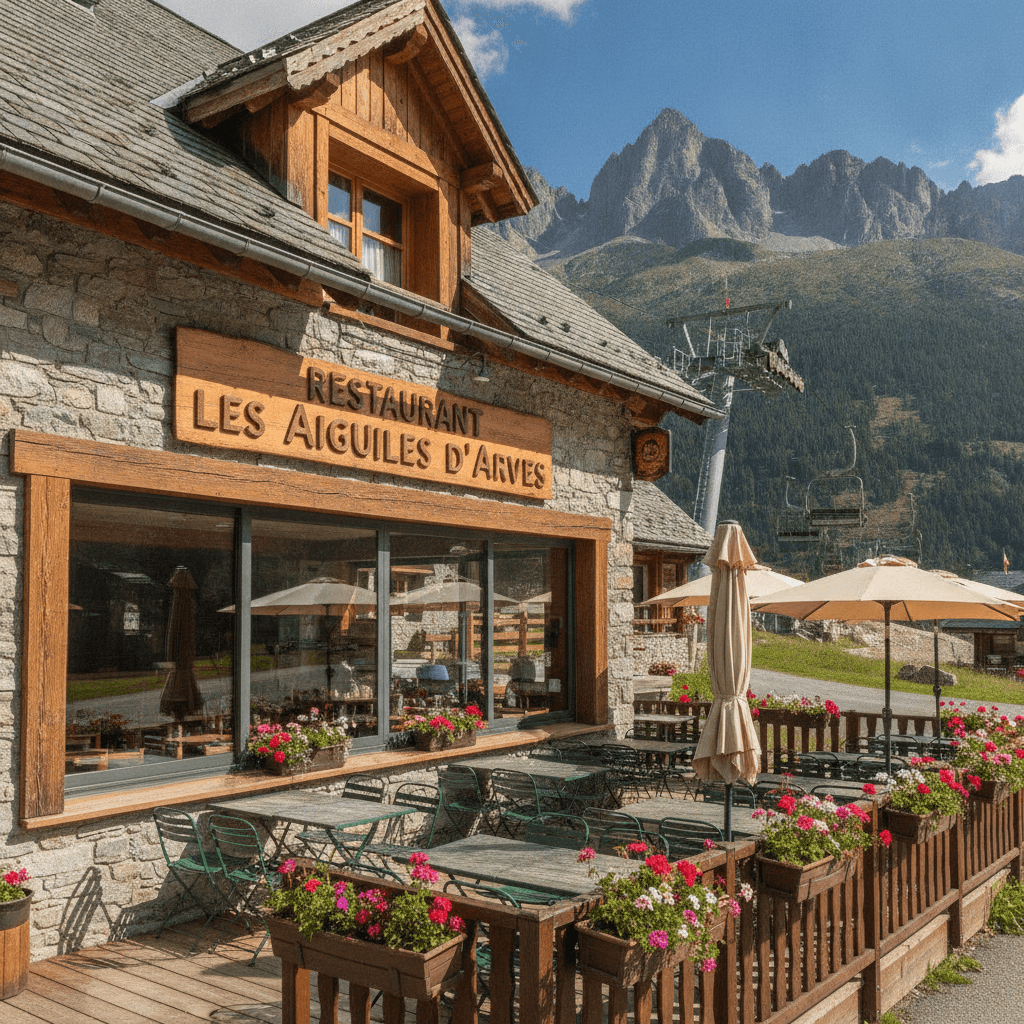 Restaurant 120m² à Albiez-Montrond : terrasse - licence IV - Image 1