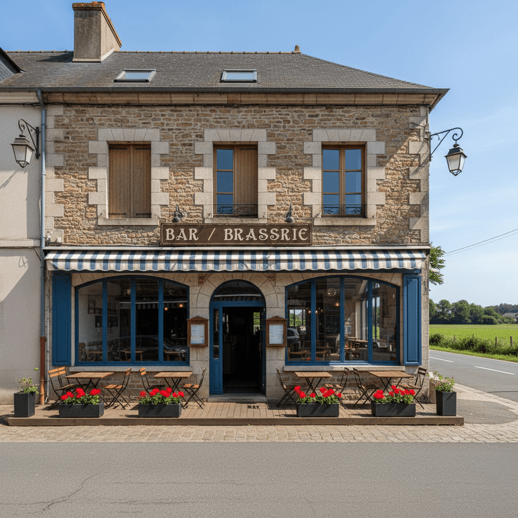 Bar-brasserie 256m² à Tirepied-Sur-Sée : terrasse - licence IV - Image 1
