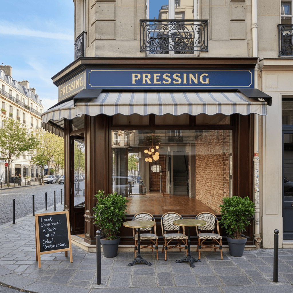 Local Commercial à Paris - 58 m² Idéal Restauration - Image 1