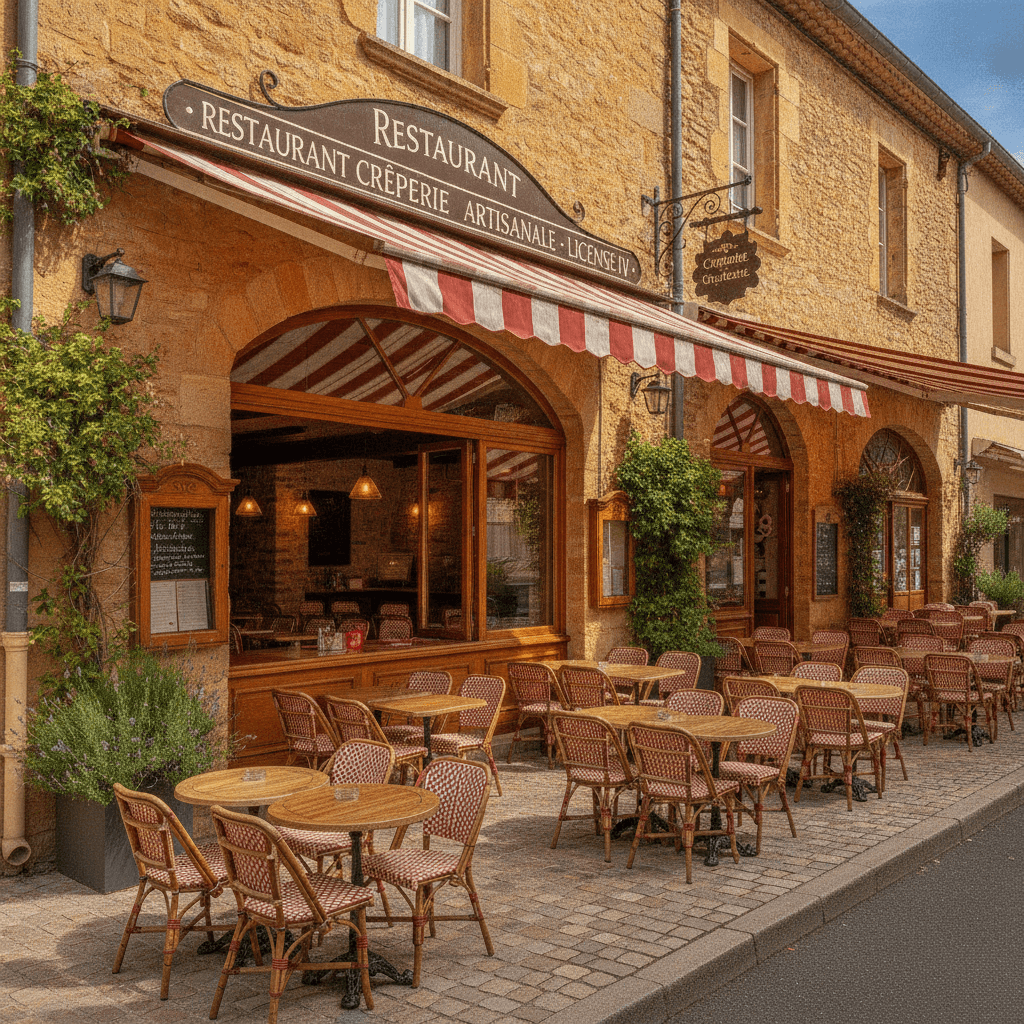 Restaurant à Forcalquier : terrasse - licence IV - Image 1