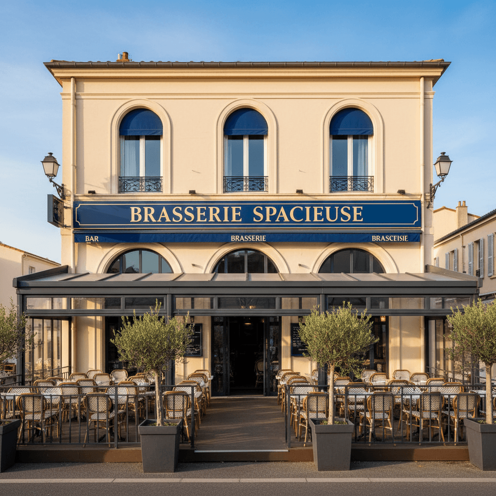 Bar-brasserie 210m² à Cagnes-Sur-Mer : terrasse - licence IV - Image 1