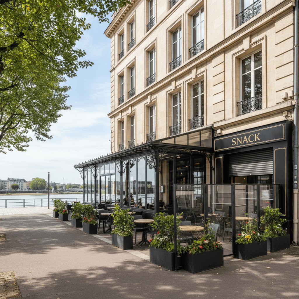 Restaurant 300m² à Nantes : terrasse - licence IV - Image 1