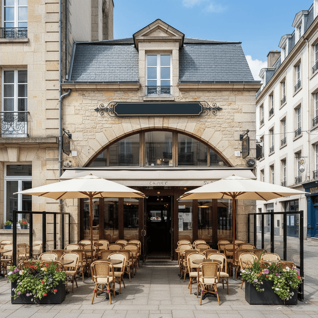 Restaurant 120m² à Brest : terrasse - licence IV