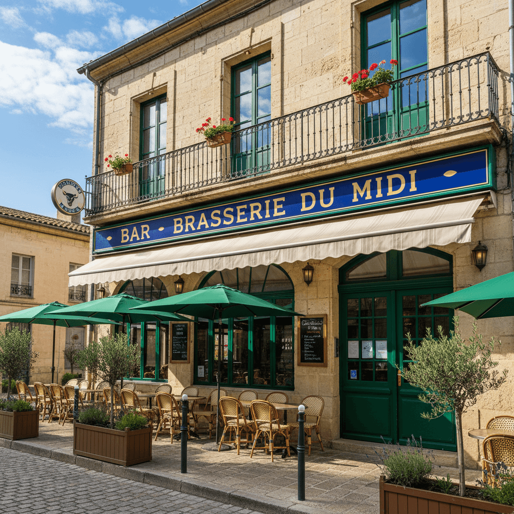 Bar-brasserie 110m² à Nîmes : terrasse - licence IV - Image 1