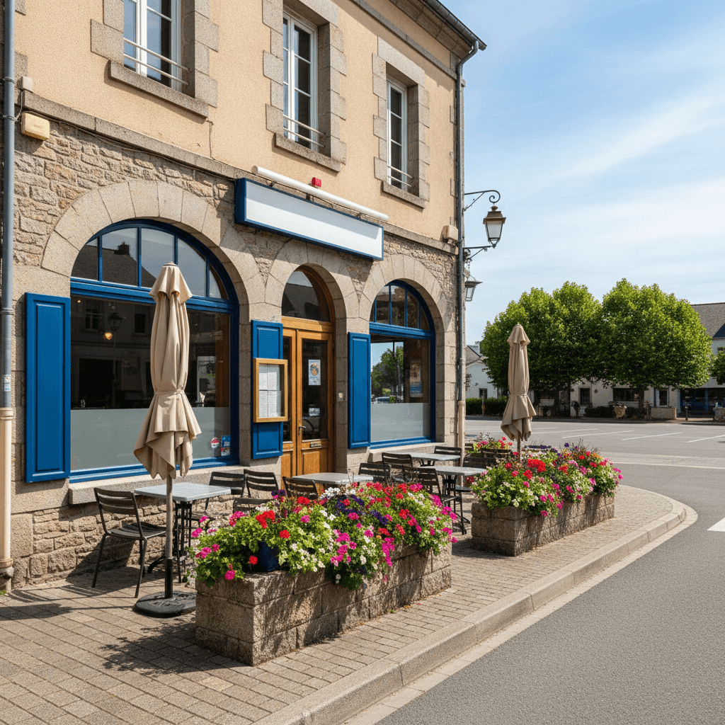 Bar-brasserie à Saint-Brieuc : terrasse - licence IV - Image 1