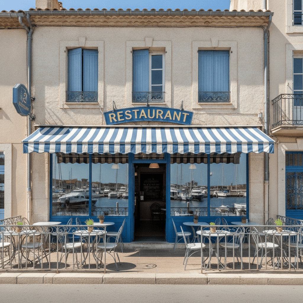 Restaurant 80m² à Martigues : terrasse - licence IV - Image 1