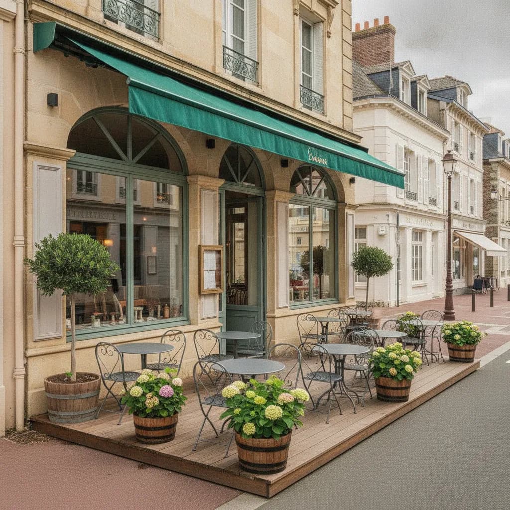Restaurant 300m² à Le Touquet-Paris-Plage : terrasse - cuisine équipée - Image 1