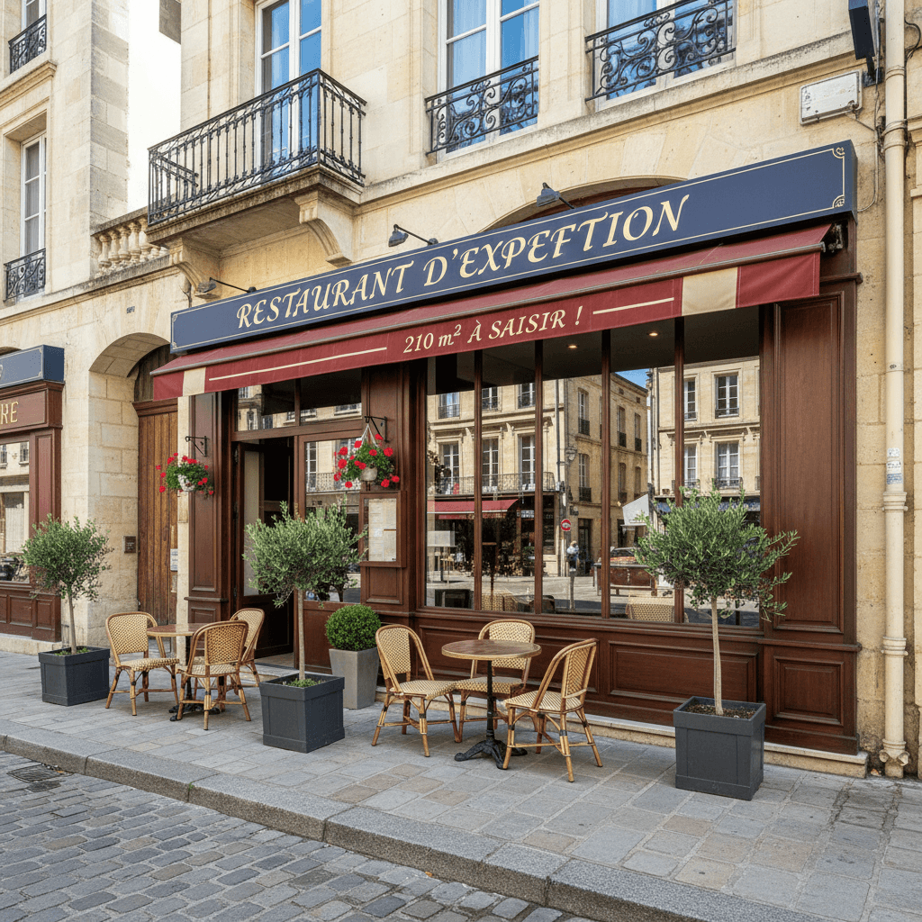 Restaurant 210m² à Bordeaux : licence IV - extraction