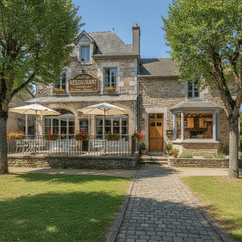 Restaurant 277m² à Saint-Yan : terrasse - licence IV - Image 1