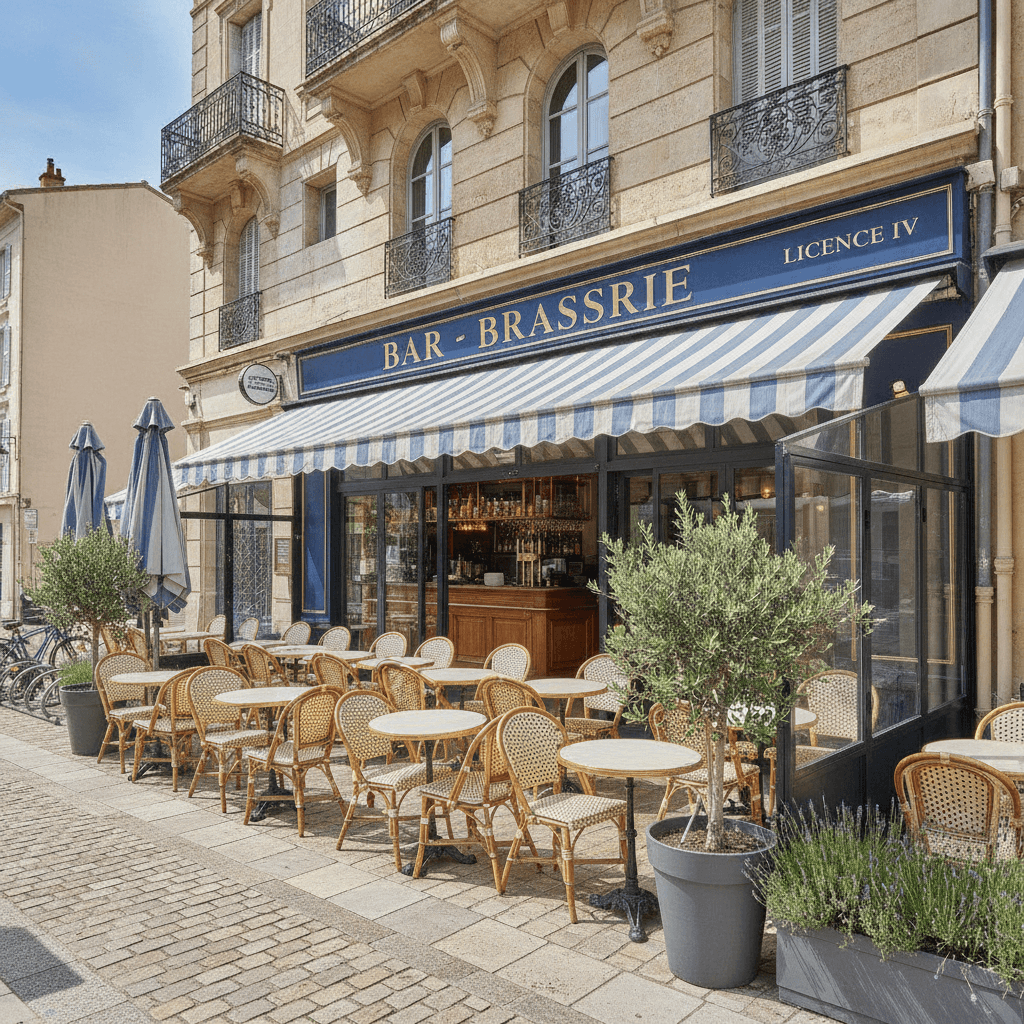Bar-brasserie 107m² à Cagnes-sur-Mer : terrasse - licence IV - Image 1