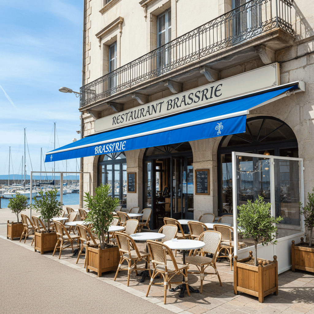 Bar-brasserie 90m² à Port-Vendres : terrasse - licence IV - Image 1