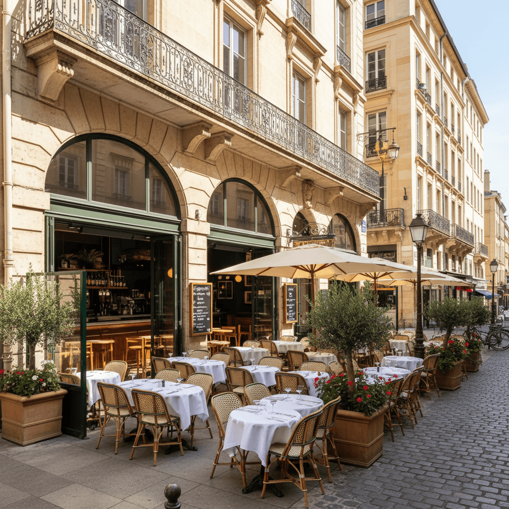 Bar-brasserie 250m² à Lyon : terrasse - licence IV
