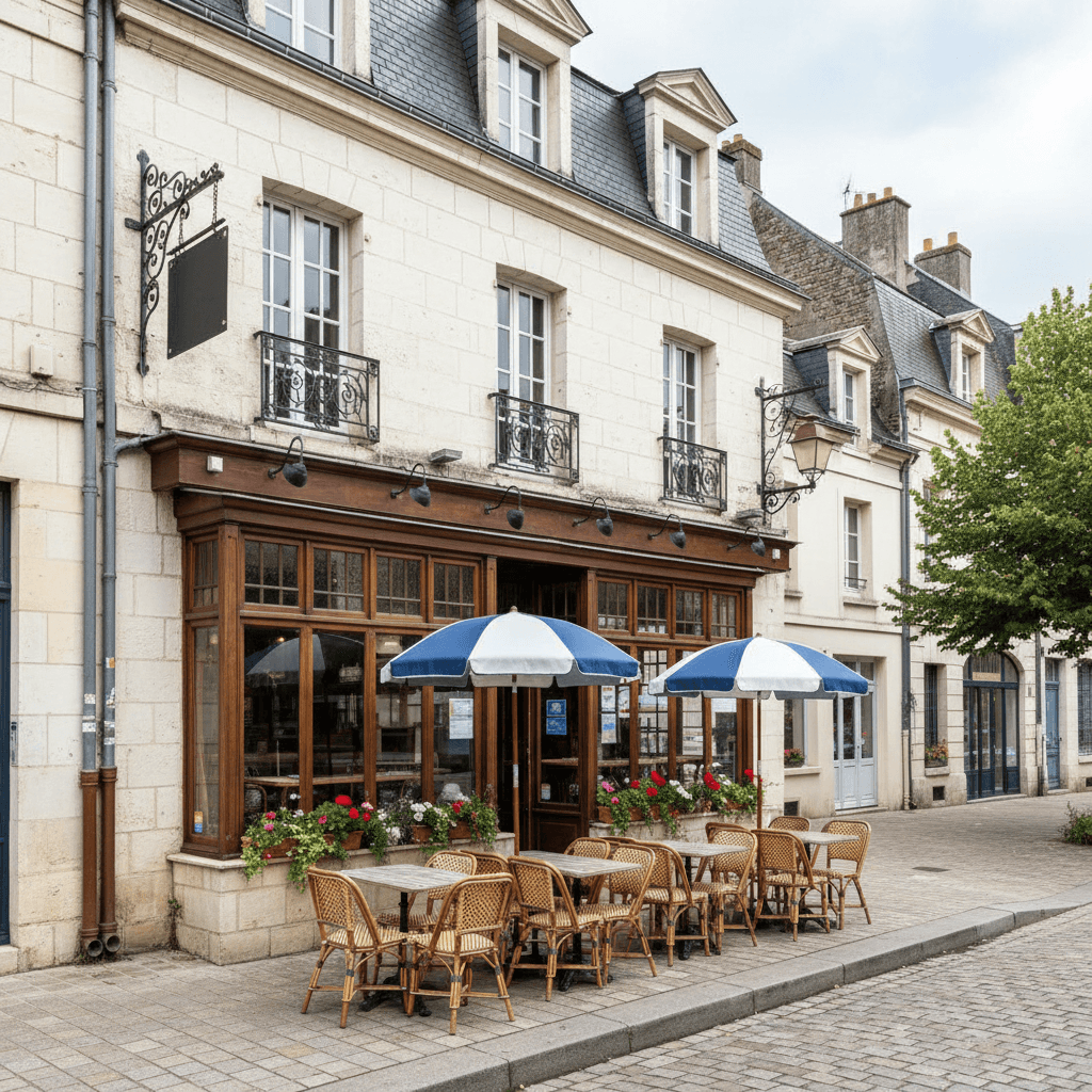 Restaurant à Angers : terrasse - extraction