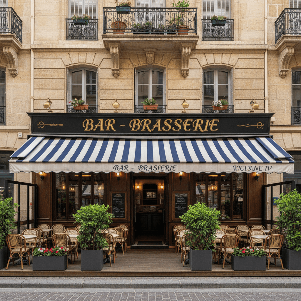 Bar-brasserie 190m² à Cannes : terrasse - licence IV - Image 1