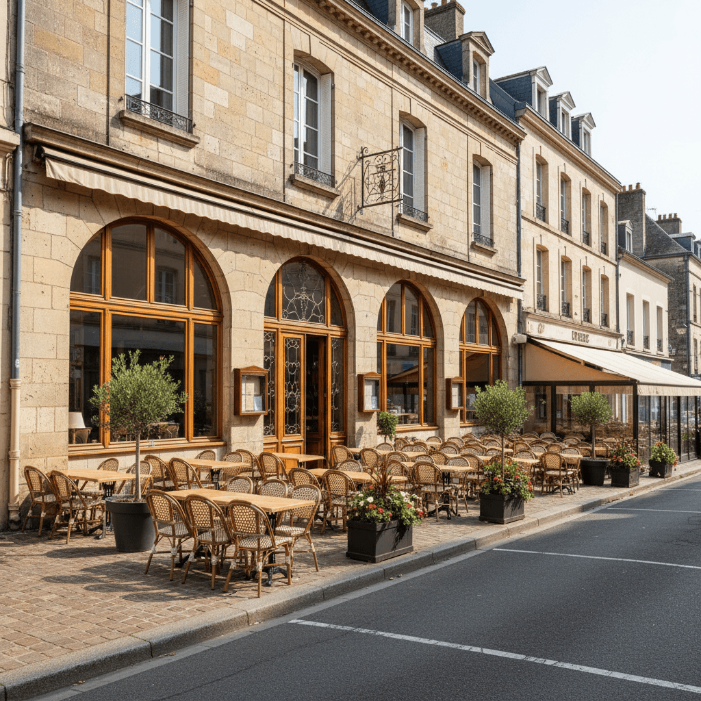 Restaurant 500m² à Barentin : terrasse - extraction - Image 1