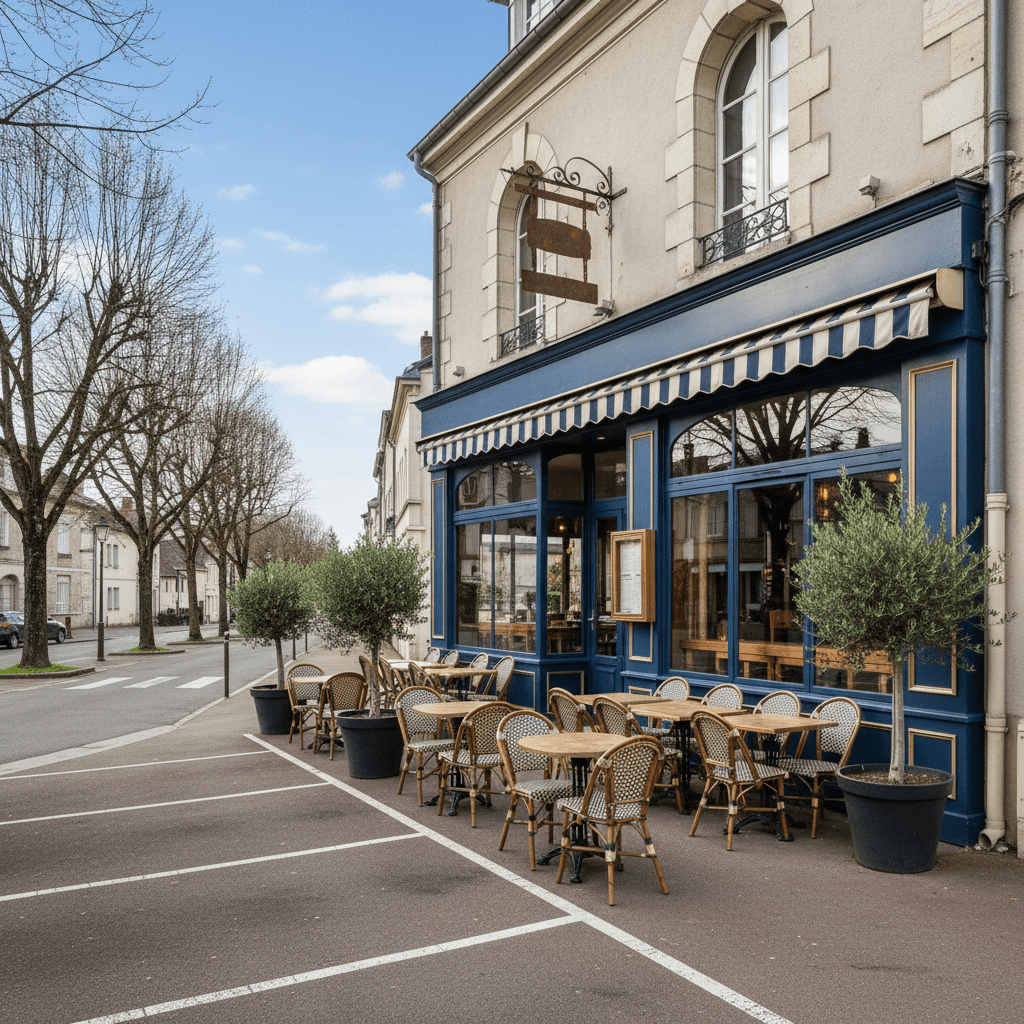 Restaurant 900m² à Chambray-Lès-Tours : terrasse - licence IV - Image 1
