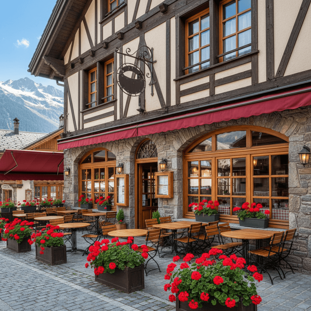 Restaurant 300m² à Les Contamines-Montjoie : terrasse - Image 1