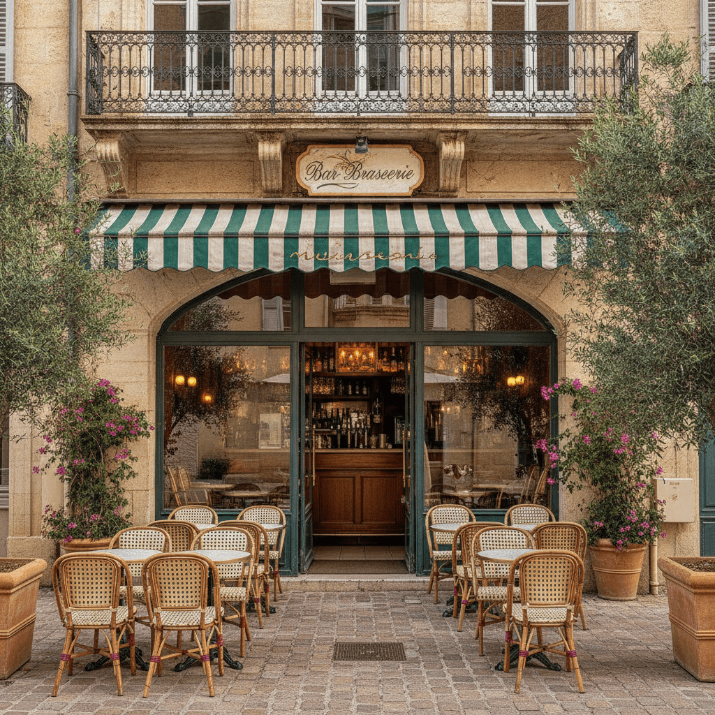 Bar-brasserie 76m² à Mougins : terrasse - cuisine équipée - Image 1