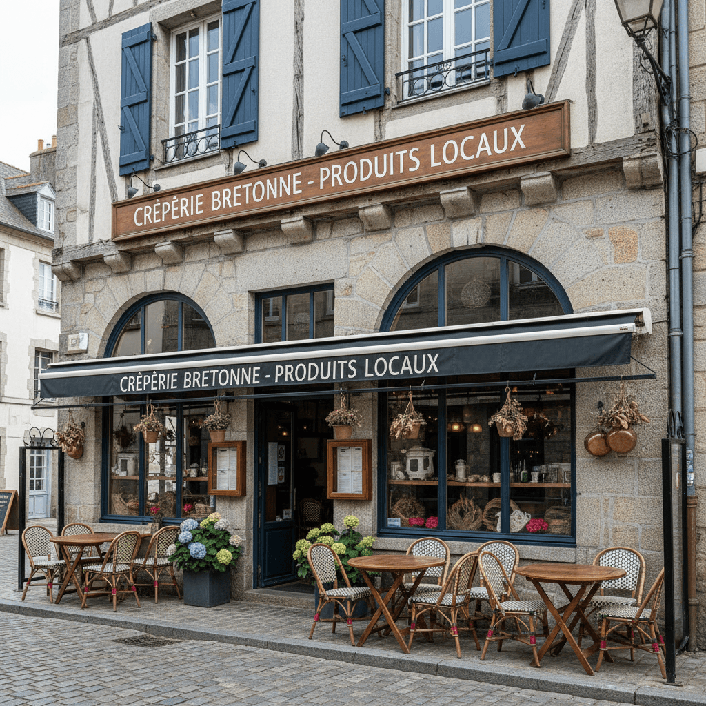 Restaurant à Quimper : terrasse - Image 1