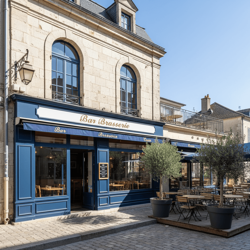 Bar-brasserie 160m² à Crest : terrasse - licence IV - Image 1
