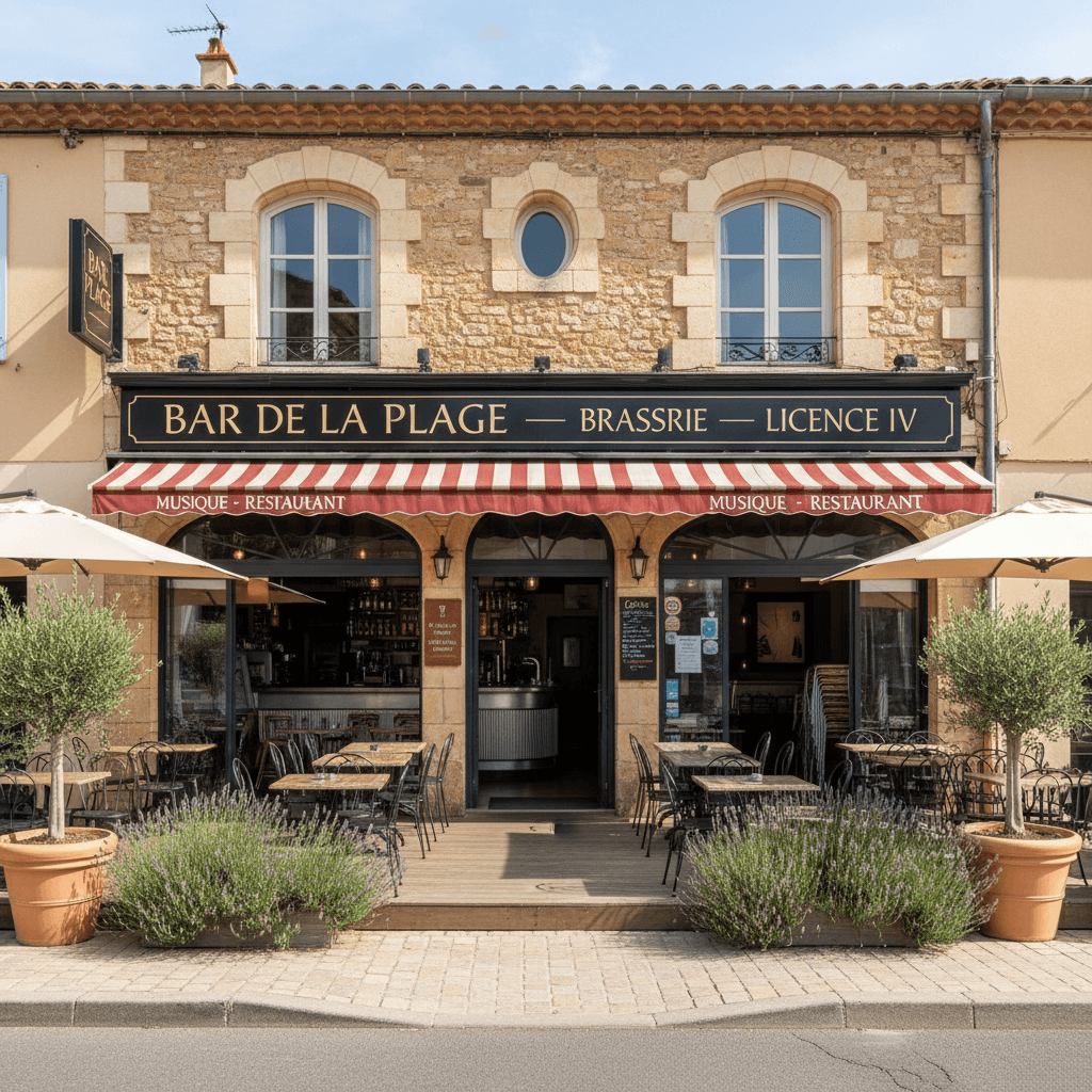 Bar-brasserie à Six-Fours-Les-Plages : terrasse - licence IV