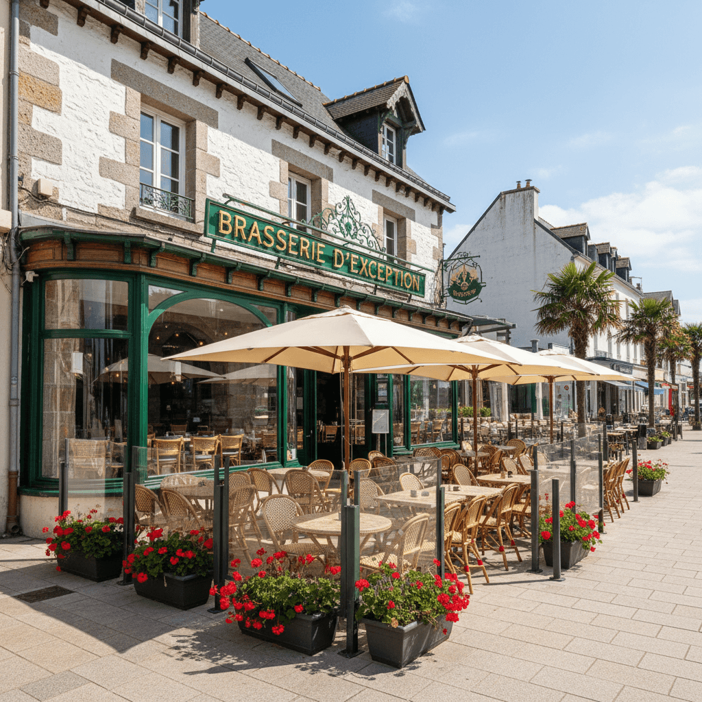 Bar-brasserie à Saint-Brieuc : terrasse - licence IV - Image 1