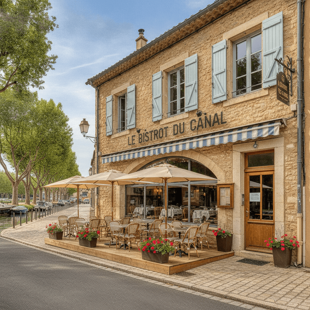 Restaurant 673m² à Capestang : terrasse - extraction - Image 1