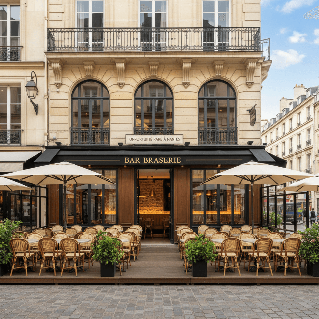 Bar-brasserie 240m² à Nantes : terrasse - licence IV - Image 1