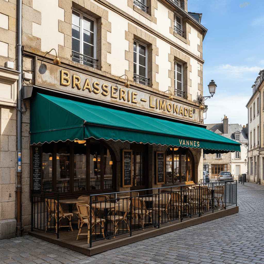 Bar-brasserie à Vannes : terrasse - licence IV - Image 1