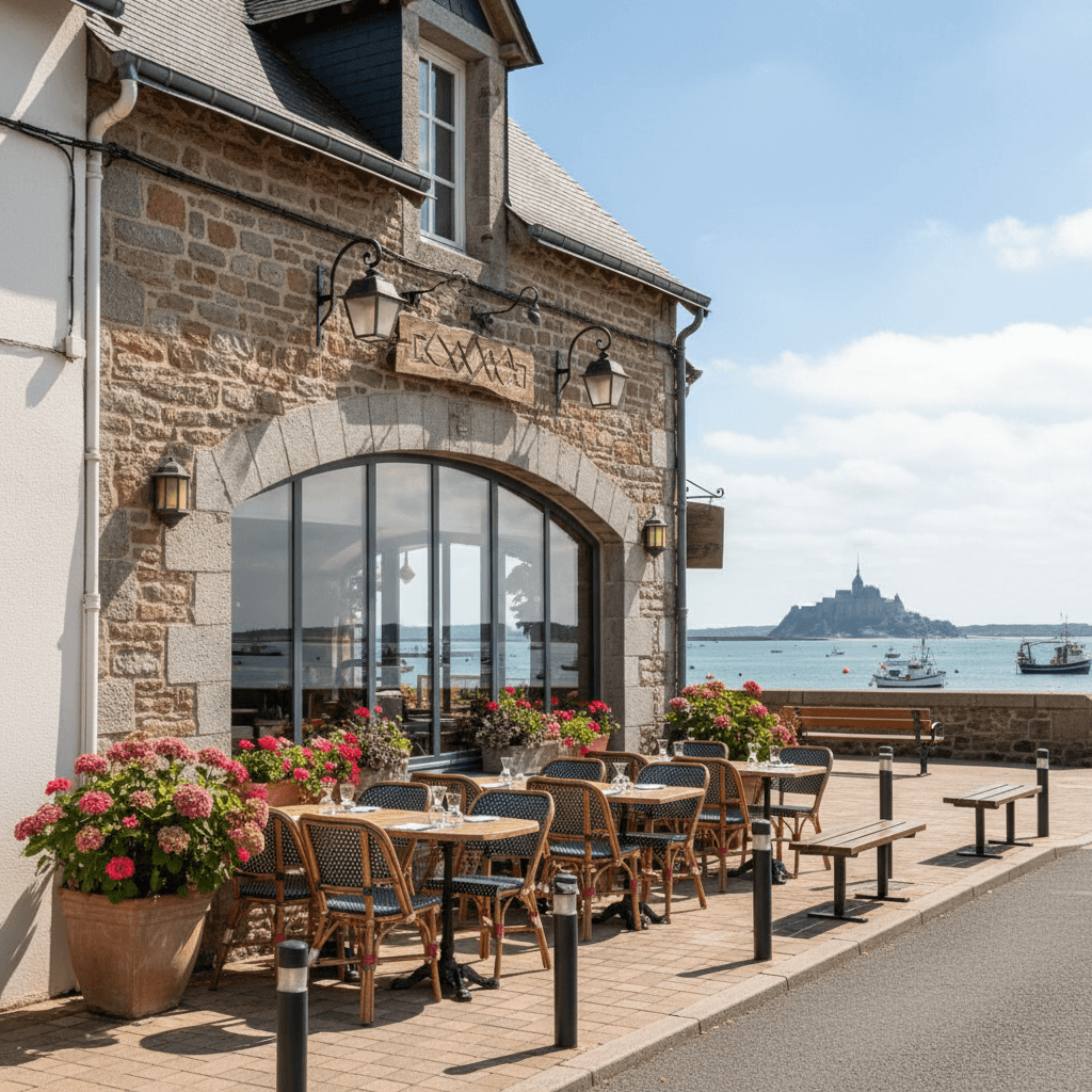 Restaurant à Cancale : terrasse - extraction - Image 1