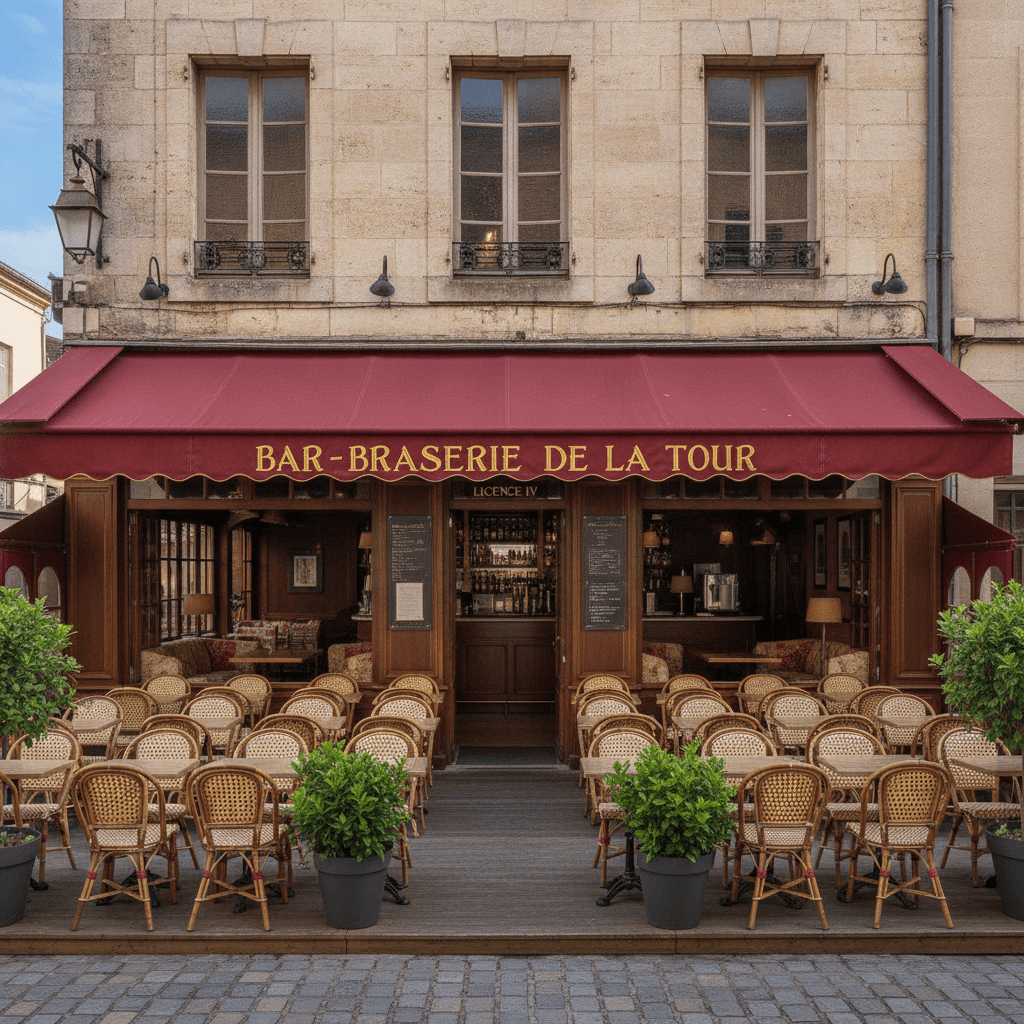Bar-brasserie 100m² à Romans-sur-Isère : terrasse - Image 1