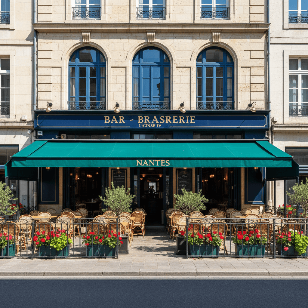 Bar-brasserie à Nantes : terrasse - licence IV