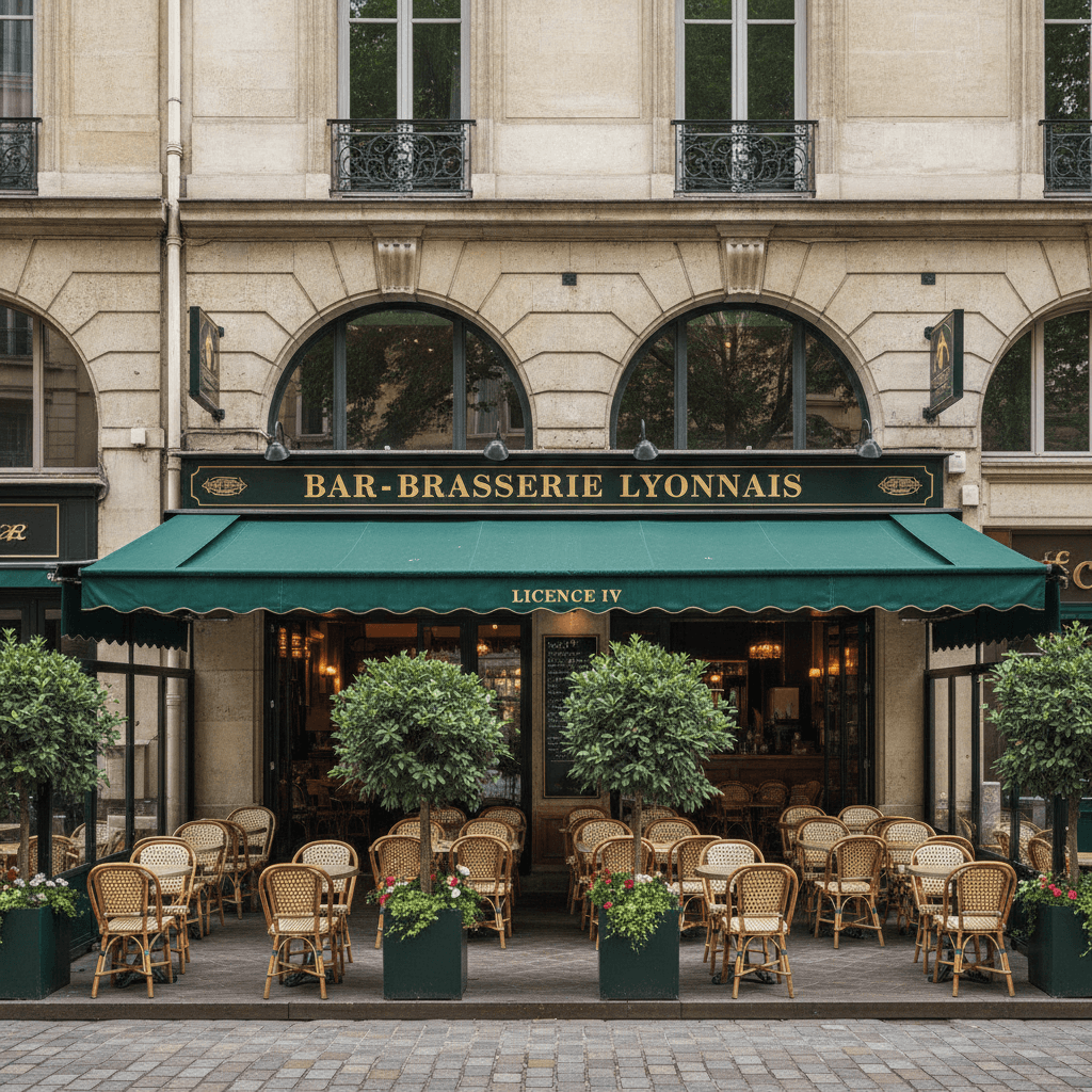 Bar-brasserie 90m² à Lyon : terrasse - licence IV