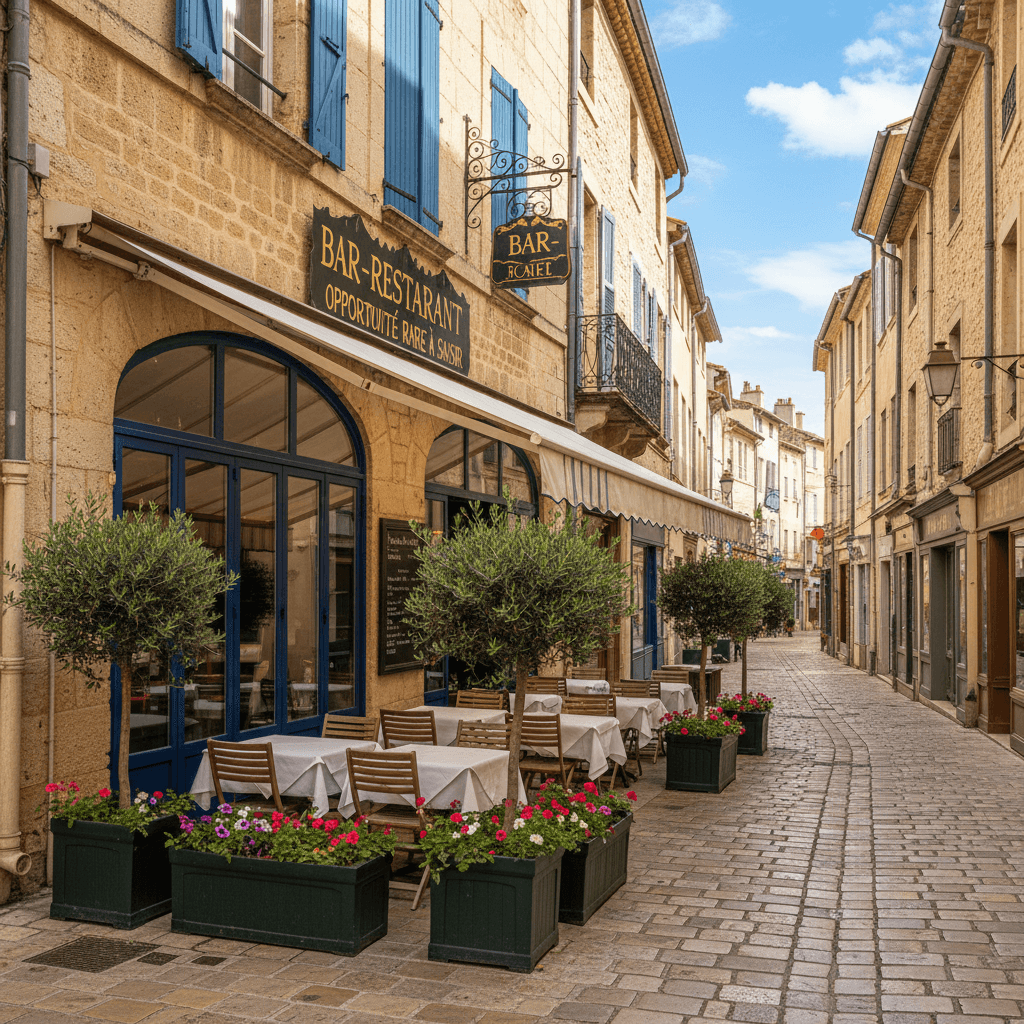Bar-brasserie 50m² à Aix-En-Provence : terrasse - licence IV