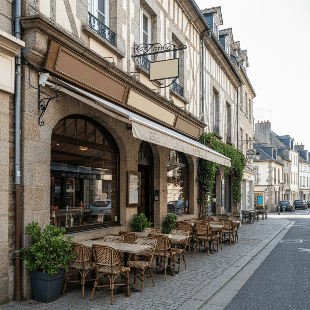 Restaurant 200m² à Morlaix : terrasse - licence IV - Image 1