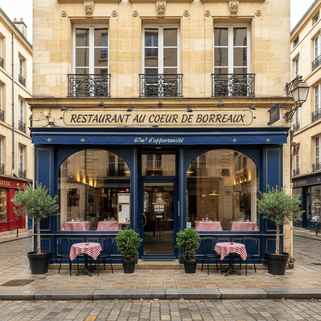 Restaurant 67m² à Bordeaux : extraction - cuisine équipée